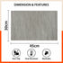 Woven PVC Table Mats / Placemats for Dining Table at Home (Nora - Set of 6)